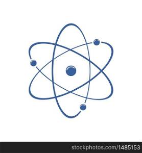 Atom icon isolated on white background. Vector illustration