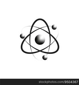 Atom icon. Molecule symbol or atom symbol. Vector illustration. EPS 10. Stock image.. Atom icon. Molecule symbol or atom symbol. Vector illustration. EPS 10.