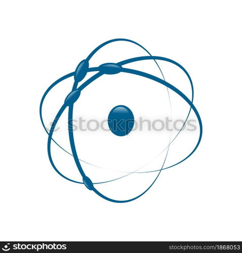 Atom icon vector