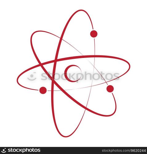 atom icon vector illustration logo design