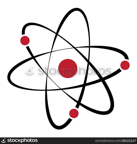 atom icon vector illustration logo design