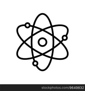 Atom Icon Vector Simple Design 