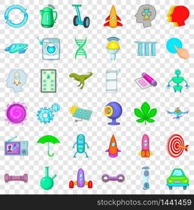 Atom icons set. Cartoon style of 36 atom vector icons for web for any design. Atom icons set, cartoon style