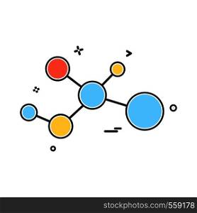 atom molecule icon vector design