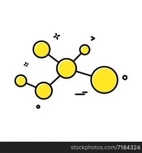 atom molecule icon vector design
