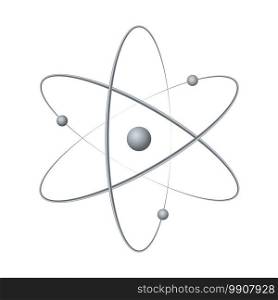 Atom orbit symbol icon. Vector illustration . Template for your design. Atom orbit symbol icon . Vector illustration