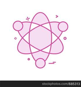 atom science icon vector design