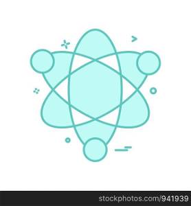 atom science icon vector design