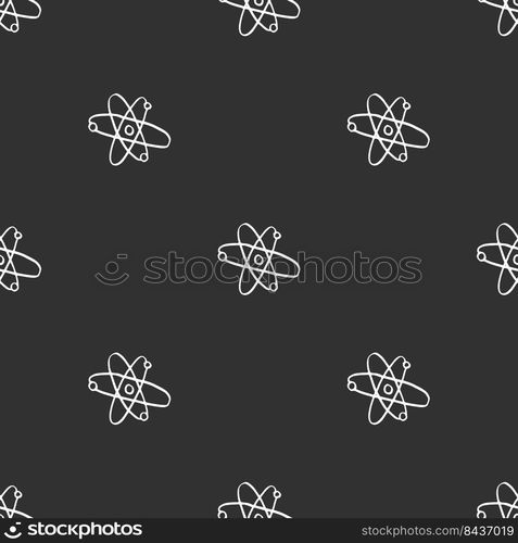 Atom symbol Seamless Pattern hand drawn. Vector Illustration.. Atom symbol Seamless Pattern hand drawn. Vector Illustration