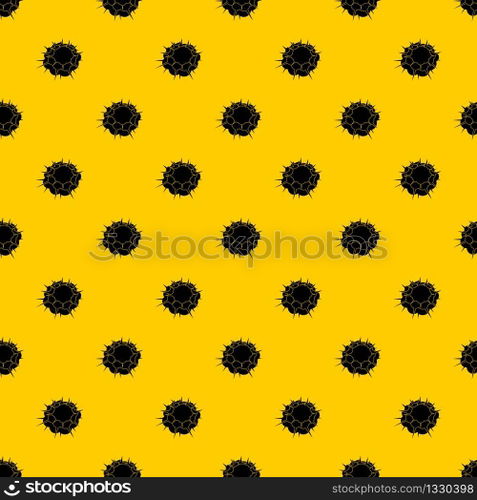 Atomic explosion pattern seamless vector repeat geometric yellow for any design. Atomic explosion pattern vector