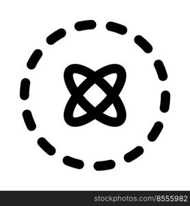Atomic reaction Logotype isolated on white background