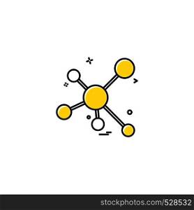 atomic science icon vector