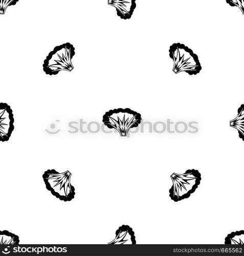 Atomical explosion pattern repeat seamless in black color for any design. Vector geometric illustration. Atomical explosion pattern seamless black