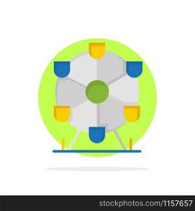 Atomium, Landmark, Monument Abstract Circle Background Flat color Icon