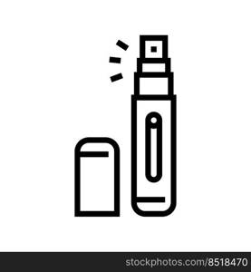 atomizer perfume  line icon vector. atomizer perfume  sign. isolated contour symbol black illustration. atomizer perfume  line icon vector illustration