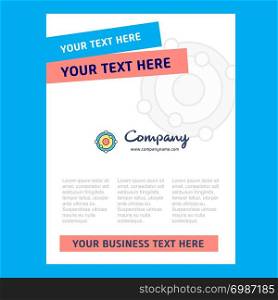Atoms Title Page Design for Company profile ,annual report, presentations, leaflet, Brochure Vector Background