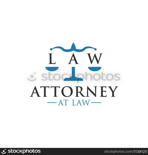 Attorney at law logo icon graphic design template illustration. Attorney at law logo icon graphic design template