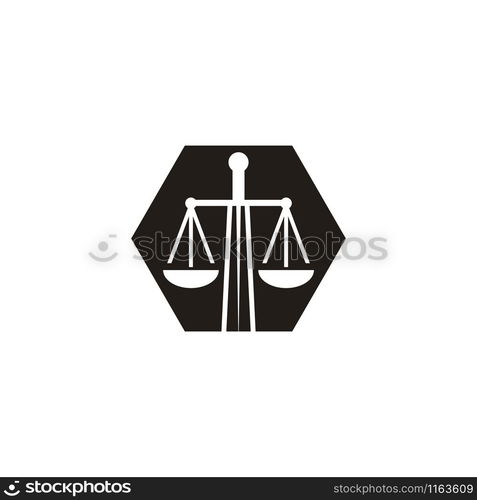 Attorney law graphic design template vector isolated illustration