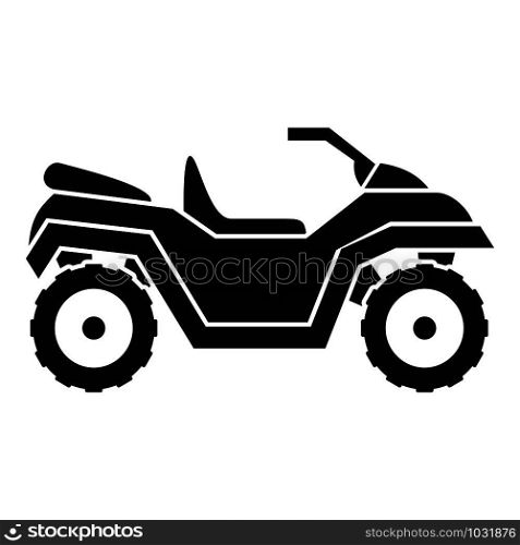 Atv quad bike icon. Simple illustration of atv quad bike vector icon for web design isolated on white background. Atv quad bike icon, simple style