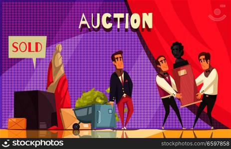 Auction Show Horizontal Background
