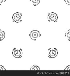 Audio book listen pattern seamless vector repeat geometric for any web design. Audio book listen pattern seamless vector