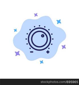 Audio, Control, Gain, Level, Sound Blue Icon on Abstract Cloud Background