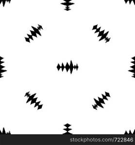 Audio digital equalizer technology pattern repeat seamless in black color for any design. Vector geometric illustration. Audio digital equalizer technology pattern seamless black