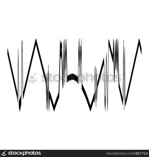Audio equalizer sound icon. Simple illustration of audio equalizer design vector icon for web. Audio equalizer design icon, simple black style
