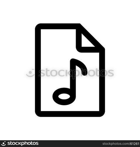 audio file, Icon on isolated background