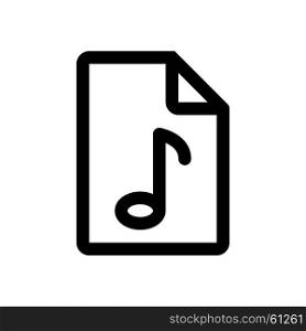 audio file, Icon on isolated background