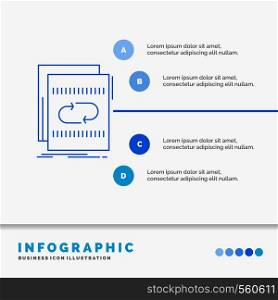 Audio, file, loop, mix, sound Infographics Template for Website and Presentation. Line Blue icon infographic style vector illustration. Vector EPS10 Abstract Template background