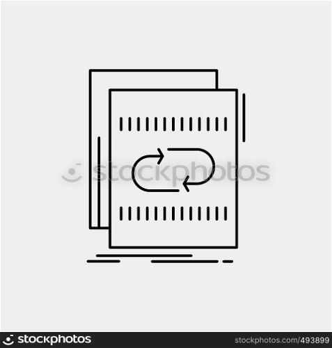 Audio, file, loop, mix, sound Line Icon. Vector isolated illustration. Vector EPS10 Abstract Template background