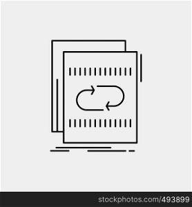 Audio, file, loop, mix, sound Line Icon. Vector isolated illustration. Vector EPS10 Abstract Template background