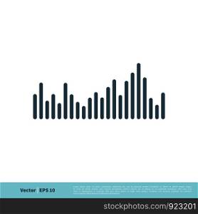 Audio Frequency Wave Graphic Icon Vector Logo Template Illustration Design. Vector EPS 10.