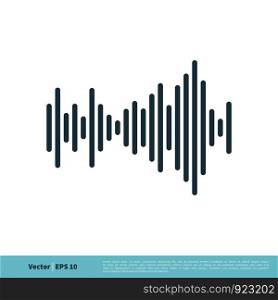 Audio Frequency Wave Graphic Icon Vector Logo Template Illustration Design. Vector EPS 10.