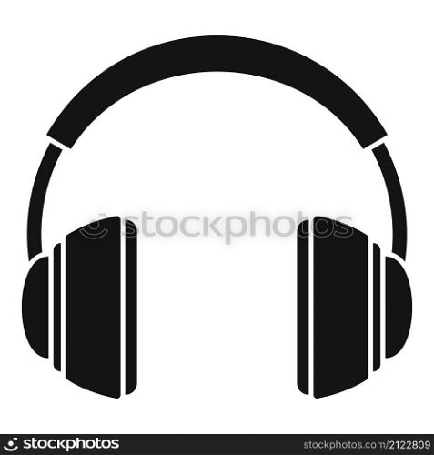 Audio headset icon simple vector. Gamer service. Call support. Audio headset icon simple vector. Gamer service