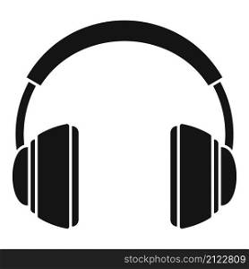 Audio headset icon simple vector. Gamer service. Call support. Audio headset icon simple vector. Gamer service