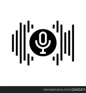 audio music glyph icon vector. audio music sign. isolated contour symbol black illustration. audio music glyph icon vector illustration