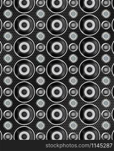 Audio speakers seamless pattern. Vector illustration