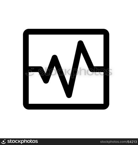 audio wave, Icon on isolated background