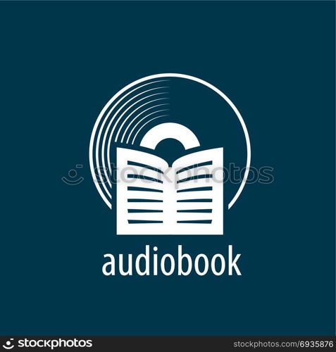 Audiobook. Vector logo template. Abstract pattern audiobooks logo. Illustration vector icon