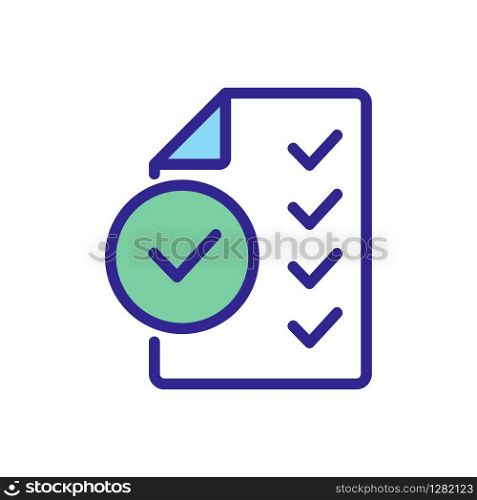 Audit company icon vector. Thin line sign. Isolated contour symbol illustration. Audit company icon vector. Isolated contour symbol illustration