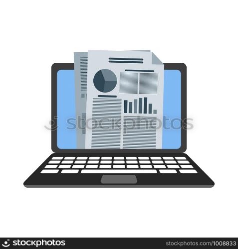 audit document with graphs and charts on a laptop. audit document with graphs and charts on laptop