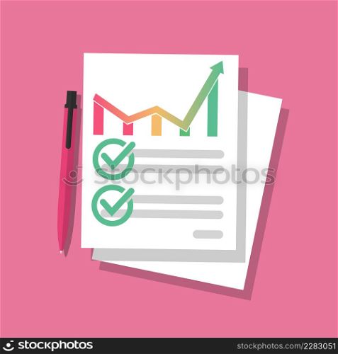 Audit report or study of sales or business data. Businessman s desk. Profit concept, paper sheets with graphics. Audit report or study of sales or business data. Businessman s desk. Profit concept, paper sheets with graphics.