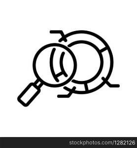 audit service icon vector. Thin line sign. Isolated contour symbol illustration. audit service icon vector. Isolated contour symbol illustration