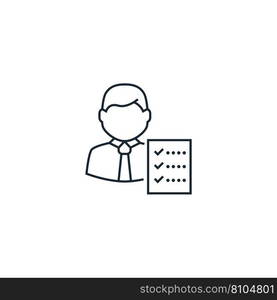 Auditor creative icon from analytics research Vector Image