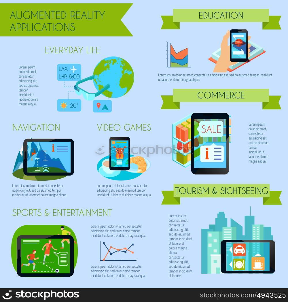 Augmented Reality Infographic Set . Augmented Reality Infographic Set ...