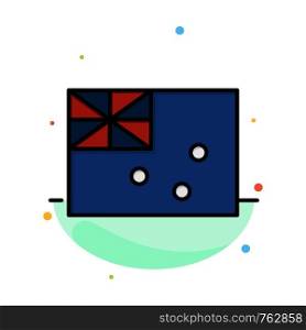 Aussie, Australia, Country, Flag Abstract Flat Color Icon Template
