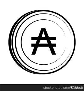 Austral icon in simple style isolated on white background. Austral icon, simple style