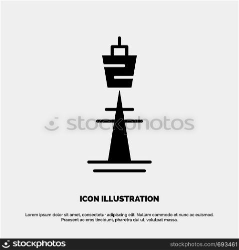 Australia, Australian, Building, Sydney, Tower, TV Tower solid Glyph Icon vector